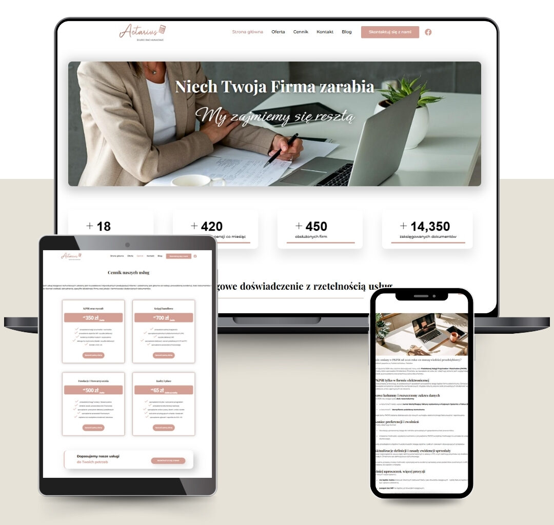 strona internetowa biura rachunkowego