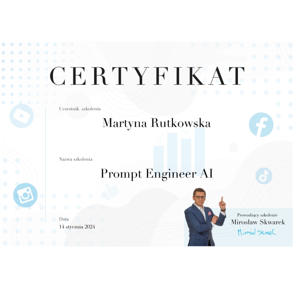 certyfikat prompt engineer ai