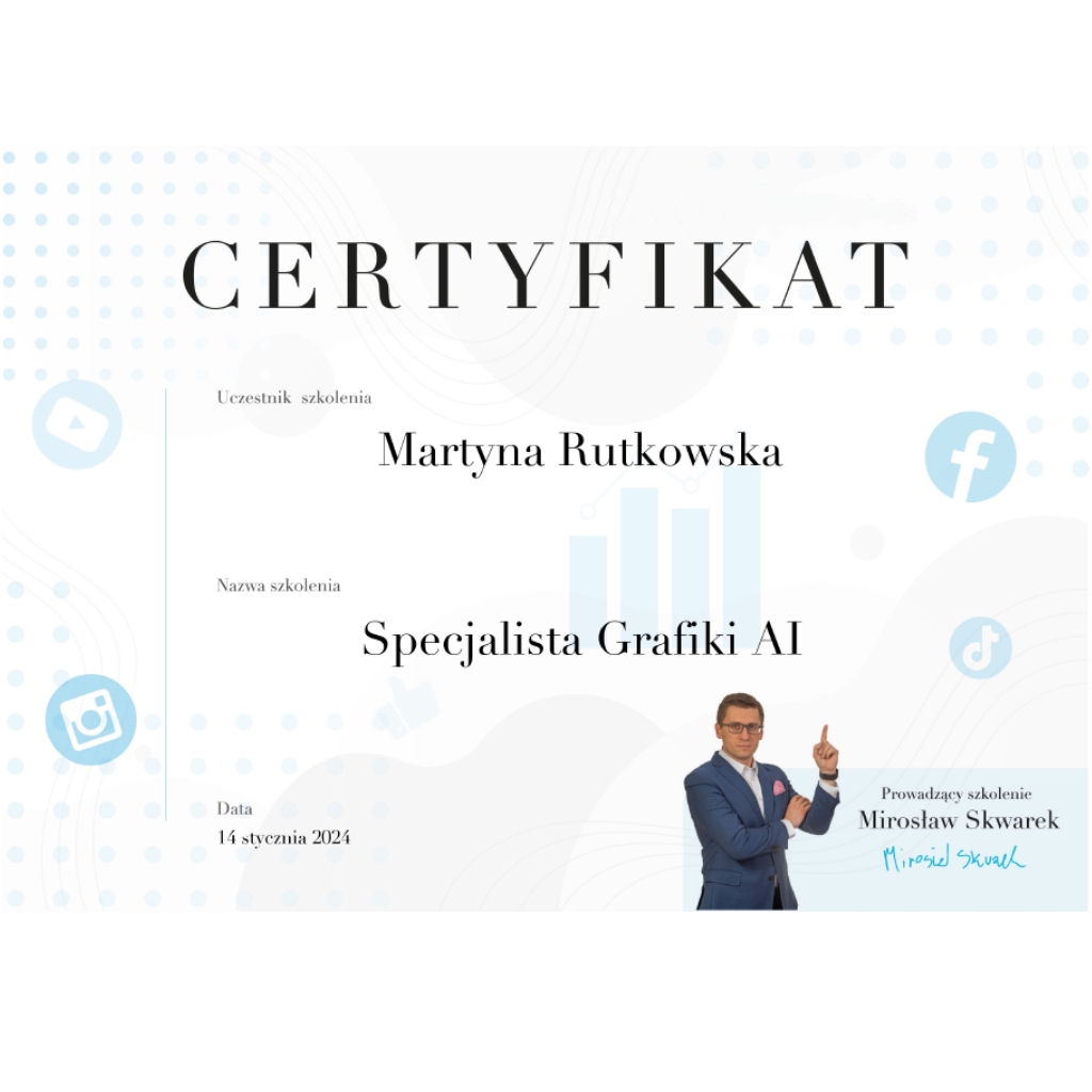certyfikat specjalista grafiki ai